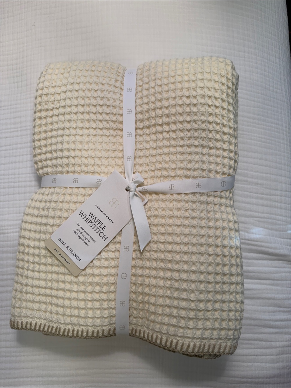 Boll & Branch Waffle Whip Stitch Throw Blanket- Sold Out